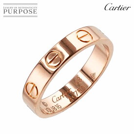 【新品同様】 カルティエ Cartier ミニラブ #48 リング K18 PG ピンクゴールド 750 指輪 Mini Love Ring【中古】