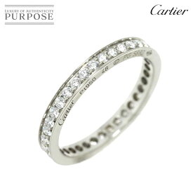 【新品同様】 カルティエ Cartier バレリーナ #48 リング ダイヤ Pt プラチナ 指輪 フルエタニティ Diamond Ring【中古】