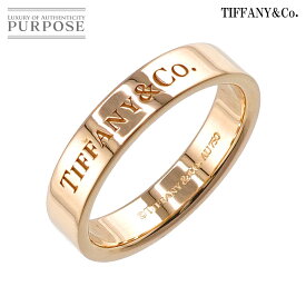 【新品仕上げ】 ティファニー TIFFANY&Co. フラット バンド 10号 リング K18 PG ピンクゴールド 750 指輪 Ring【中古】