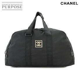 シャネル CHANEL スポーツライン ココマーク ボストン バッグ ナイロン ブラック A19976 ブラック 金具 Sports Line Boston Bag 【中古】