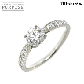 【新品同様】 ティファニー TIFFANY&Co. ハーモニー ダイヤ 0.55ct G/VVS2/3EX 7号 リング Pt プラチナ 指輪 Harmony Diamond Ring【鑑定書付き】【中古】