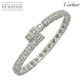 【新品同様】 カルティエ Cartier テクトニック フル ダイヤ バングル #16 K18 WG ホワイトゴールド 750 ブレスレット Bracelet【証明書付き】【中古】