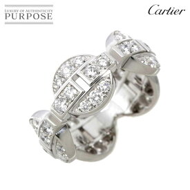 【新品同様】 カルティエ Cartier イマリア #50 リング フル ダイヤ K18 WG ホワイトゴールド 750 指輪 Diamond Ring【証明書付き】【中古】