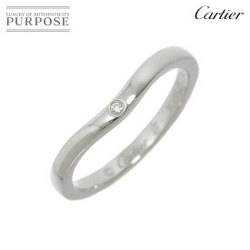 【新品同様】 カルティエ Cartier バレリーナ カーブ #47 リング ダイヤ Pt プラチナ 指輪 Ballerine Ring【中古】