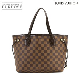 【新品同様】 ルイ ヴィトン LOUIS VUITTON ダミエ ネヴァーフル PM トート バッグ エベヌ スリーズ ブラウン N51109 ゴールド 金具 Damier Neverfull PM 【中古】