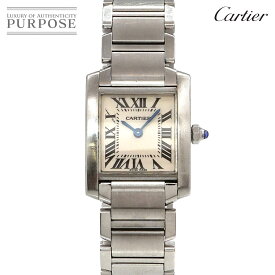 カルティエ Cartier タンクフランセーズSM W51008Q3 レディース 腕時計 アイボリー 文字盤 クォーツ ウォッチ Tank Francaise 【中古】