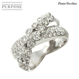 【新品同様】 ポンテヴェキオ Ponte Vecchio 11.5号 リング ダイヤ 0.85ct K18 WG ホワイトゴールド 750 指輪 Diamond Ring【中古】