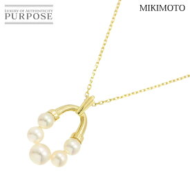 【新品同様】 ミキモト MIKIMOTO アコヤ真珠 5.8-4.5mm ネックレス 40cm K14 YG イエローゴールド 585 パール Akoya Pearl Necklace【中古】