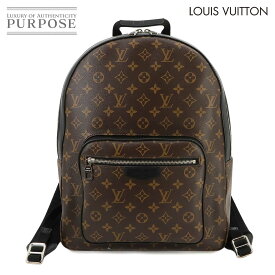 【未使用 展示品】 ルイ ヴィトン LOUIS VUITTON モノグラム マカサー ジョッシュ バックパック リュックサック ブラウン ブラック M41530 RFID Monogram Macassar Josh 【中古】