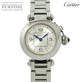 カルティエ Cartier ミスパシャ W3140007 レディース 腕時計 シルバー 文字盤 クォーツ ウォッチ Miss Pasha 【中古】
