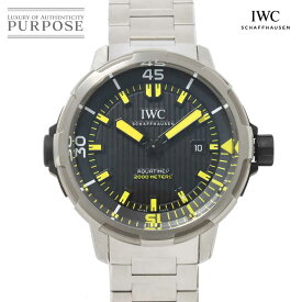 IWC アクアタイマー オートマティック 2000 IW358001 メンズ 腕時計 デイト ブラック 文字盤 自動巻き インターナショナル ウォッチ カンパニー Aqua Timer 【中古】