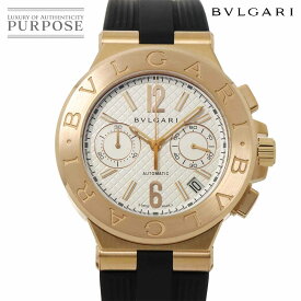 【新品仕上げ 済み】 ブルガリ BVLGARI ディアゴノ クロノグラフ DGP40GCH メンズ 腕時計 デイト シルバー 文字盤 K18PG ピンクゴールド 自動巻き ウォッチ Diagono Chronograph 【中古】