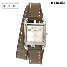 エルメス HERMES ケープコッド ドゥブルトゥール CC1 210 レディース 腕時計 シルバー 文字盤 クォーツ ウォッチ Cape Cod 【中古】