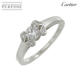 【新品同様】 カルティエ Cartier バレリーナ ダイヤ 0.23ct F/VS1/3EX #48 リング Pt プラチナ 指輪 Ballerine Ring 【証明書・鑑定書付き】【中古】