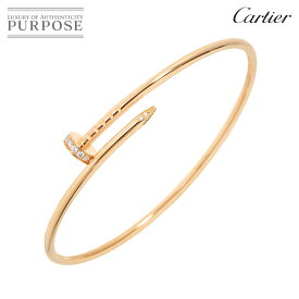 【新品同様】 カルティエ Cartier ジュストアンクル SM #17 ブレスレット ダイヤ K18 PG ピンクゴールド 750 Juste Un Clou Bracelet【証明書付き】【中古】