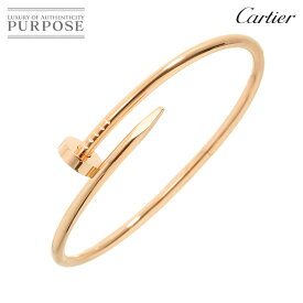 【新品同様】 カルティエ Cartier ジュストアンクル #19 ブレスレット K18 PG ピンクゴールド 750 Juste Un Clou Bracelet【証明書付き】【中古】
