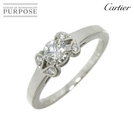 【新品同様】 カルティエ Cartier バレリーナ ダイヤ 0.36ct G/VS1/3EX #49 リング Pt プラチナ 指輪 Ballerine Ring【鑑定書・証明書付き】【中古】