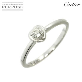 【新品同様】 カルティエ Cartier ディアマン レジェ ハート #50 リング ダイヤ K18 WG ホワイトゴールド 750 指輪 Diamant Leger Heart Ring【中古】