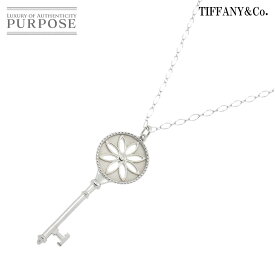 【新品同様】 ティファニー TIFFANY&Co. デイジー キー ダイヤ ネックレス 50cm シルバー SV 925 Necklace【中古】