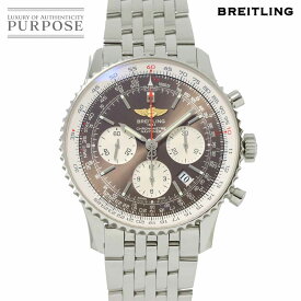 ブライトリング BREITLING ナビタイマー01 パンアメリカン 1000本限定 AB0121 クロノグラフ メンズ 腕時計 デイト ブラウン 文字盤 裏スケルトン オートマ 自動巻き ウォッチ Navitimer01 【中古】