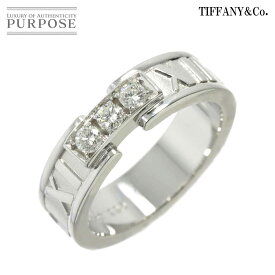 【新品同様】 ティファニー TIFFANY&Co. アトラス 10号 リング ダイヤ K18 WG ホワイトゴールド 750 指輪 Atlas Diamond Ring【中古】