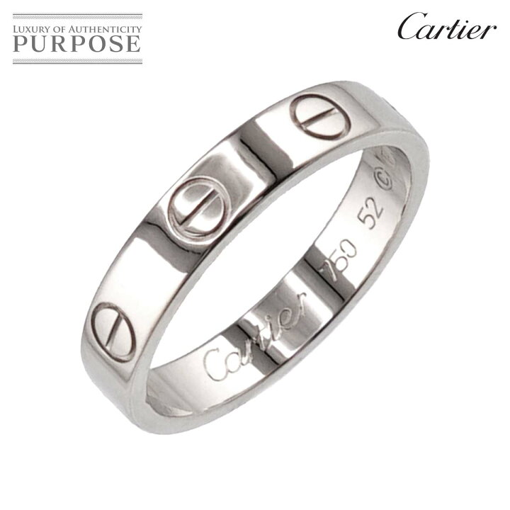 楽天市場】【新品同様】 カルティエ Cartier ミニラブ #52 リング K18 