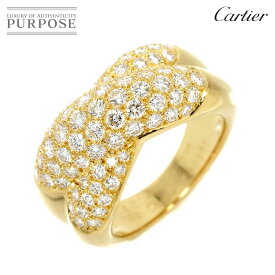 【新品同様】 カルティエ Cartier コリゼ #52 リング パヴェダイヤ K18 YG イエローゴールド 750 指輪 Diamond Ring【中古】