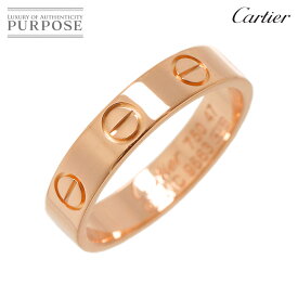 【新品同様】 カルティエ Cartier ミニラブ #47 リング K18 PG ピンクゴールド 750 指輪 Mini Love Ring【中古】