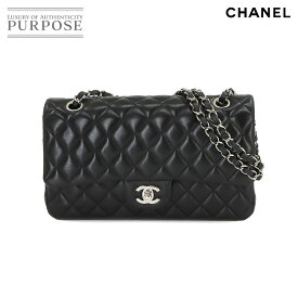 【新品同様】 シャネル CHANEL マトラッセ 25 チェーン ショルダー バッグ レザー ブラック A01112 シルバー 金具 Matelasse Bag 【中古】