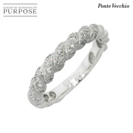 【新品同様】 ポンテヴェキオ Ponte Vecchio 12号 リング ダイヤ 0.35ct K18 WG ホワイトゴールド 750 指輪 Diamond Ring【中古】