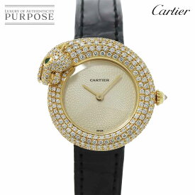 カルティエ Cartier パンテール1925 パンサー WF317531 レディース 腕時計 純正ダイヤベゼル K18YG イエローゴールド クォーツ ウォッチ Panthere 【中古】