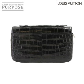 ルイ ヴィトン LOUIS VUITTON クロコダイル ジッピーXL ラウンドファスナー 長財布 ノワール N92971 Zippy XL 【中古】