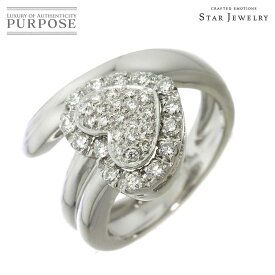 【新品同様】 スタージュエリー Star Jewelry 9号 リング ダイヤ 0.38ct K18 WG ホワイトゴールド 750 指輪 ハート Diamond Ring 【中古】