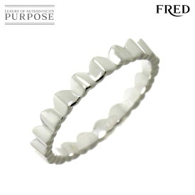 【新品同様】 フレッド FRED ユニルドール 1ロウ #50 リング K18 WG ホワイトゴールド 750 指輪 Ring【中古】