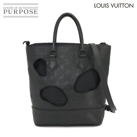 【新品同様】 ルイ ヴィトン LOUIS VUITTON モノグラム アンプラント ウィズ ホールズ PM ハンド バッグ レザー ノワール M45887 限定 コムデギャルソン 川久保玲 RFID With Holes 【中古】