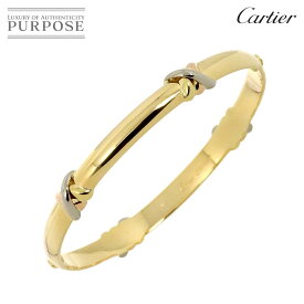 【新品同様】 カルティエ Cartier スレッド ブレスレット #17 K18 YG WG PG 750 スリーゴールド スリーカラー Trinity Bracelet【証明書付き】【中古】