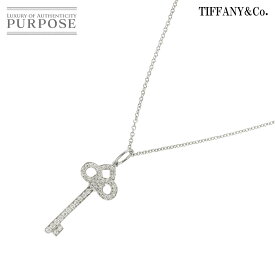 【新品同様】 ティファニー TIFFANY&Co. フルールドリスキー ダイヤ ネックレス 40cm Pt プラチナ Diamond Necklace【中古】