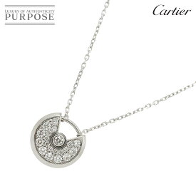 【新品同様】 カルティエ Cartier アミュレット ダイヤ ネックレス 41cm XS K18 WG ホワイトゴールド 750 AMULETTE【証明書付き】【中古】