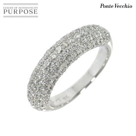 【新品同様】 ポンテヴェキオ Ponte Vecchio 11号 リング ダイヤ 1.22ct K18 WG ホワイトゴールド 750 指輪 Diamond Ring【中古】