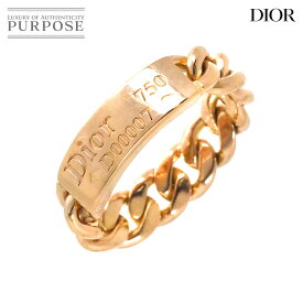 【新品同様】 クリスチャン ディオール Christian Dior ゴルメット #46 リング K18 PG ピンクゴールド 750 指輪 チェーン Ring【中古】