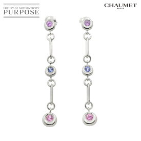 【新品同様】 ショーメ CHAUMET アノー サファイヤ ピアス K18 WG ホワイトゴールド 750 Earrings Pierced 【中古】