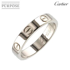 【新品同様】 カルティエ Cartier ミニラブ #50 リング K18 WG ホワイトゴールド 750 指輪 Mini Love Ring【中古】