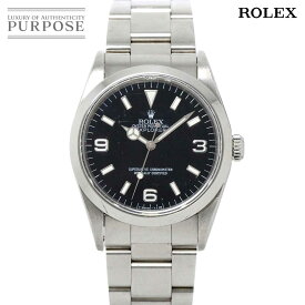 ロレックス ROLEX エクスプローラー1 14270 U番 メンズ 腕時計 ブラック 文字盤 オートマ 自動巻き ウォッチ Explorer I 【中古】