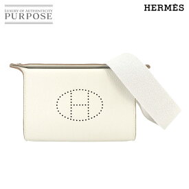 【未使用 展示品】 エルメス HERMES ヴィドポッシュ ショルダー バッグ トゴ ニューグリスパール B刻印 シルバー 金具 Videpoches 【中古】