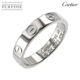 【新品同様】 カルティエ Cartier ミニラブ #48 リング K18 WG ホワイトゴールド 750 指輪 Mini Love Ring【証明書付き】【中古】