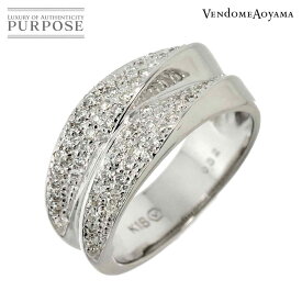 【新品同様】 ヴァンドーム VENDOME 11号 リング ダイヤ 0.32ct K18 WG ホワイトゴールド 750 指輪 Diamond Ring【中古】