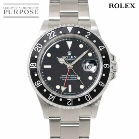 【新品仕上げ 済み】 ロレックス ROLEX GMTマスター2 16710 D番 スティックダイヤル メンズ 腕時計 デイト ブラック 文字盤 オートマ 自動巻き ウォッチ GMT Master II 【中古】