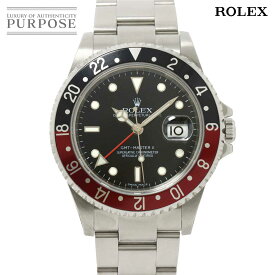 ロレックス ROLEX GMTマスター2 16710 Z番 スティックダイヤル メンズ 腕時計 デイト ブラック 文字盤 オートマ 自動巻き ウォッチ GMT Master II 【中古】