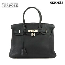 エルメス HERMES バーキン30 ハンド バッグ フィヨルド ブラック □L刻印 シルバー 金具 Birkin 30 【中古】