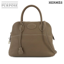 【未使用 展示品】 エルメス HERMES ボリード 31 2way ハンド ショルダー バッグ トリヨンクレマンス エトゥープ X刻印 シルバー 金具 Bolide 31 【中古】